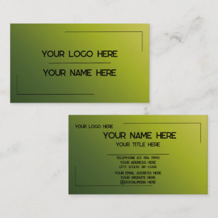 Custom Logo Name Minimalist Modern Professional Business Card