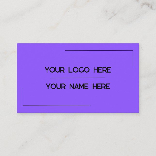 Custom Logo Name Minimalist Modern Professional Business Card (Front)