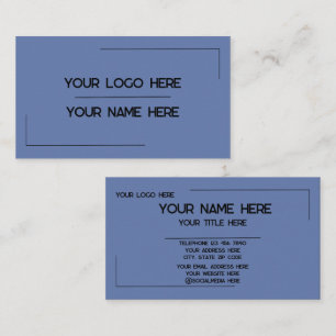Custom Logo Name Minimalist Modern Professional Business Card