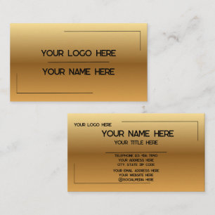 Custom Logo Name Minimalist Modern Professional Business Card