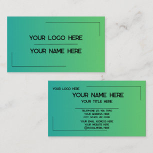 Custom Logo Name Minimalist Modern Professional Business Card