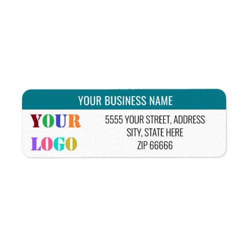 Custom Logo Name Return Address Labels Your Colors