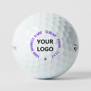 Custom Logo Name Slogan Stamps Golf Balls Template