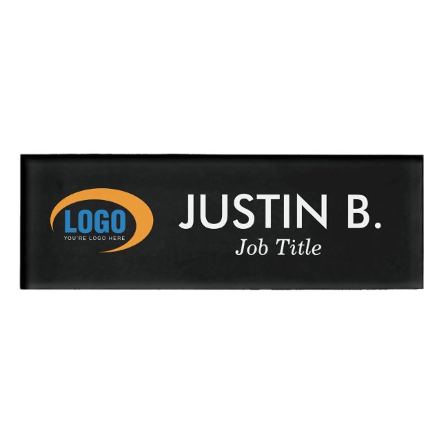 Custom Logo Name Tag (Front)