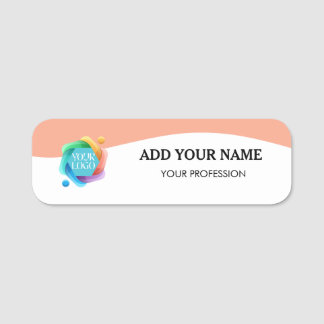 Custom Logo Name Tag & Name Business Pin or Magnet