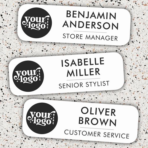 Custom Logo Name Tag With Magnetic Fastener