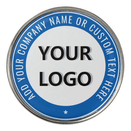 Custom Logo Name Text and Colors Golf Ball Marker