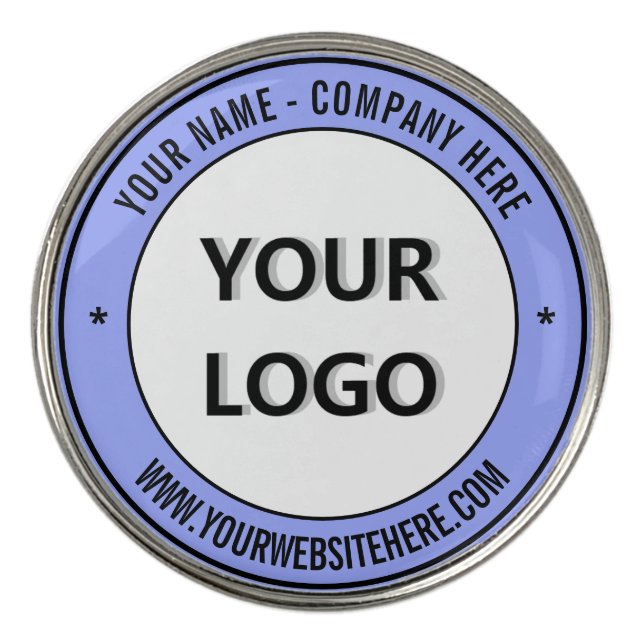 Custom Logo Name Text Promotional Golf Ball Marker (Front)