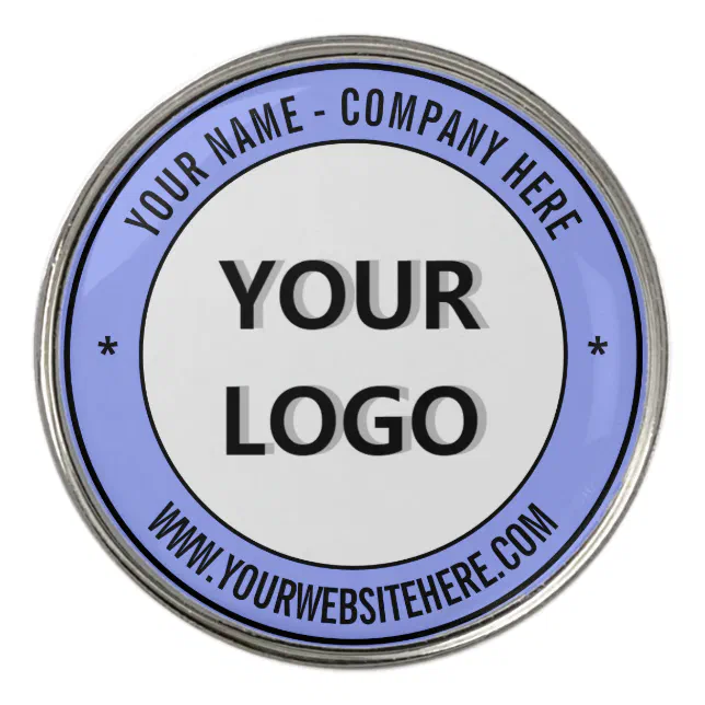 Custom Logo Name Text Promotional Golf Ball Marker Zazzle
