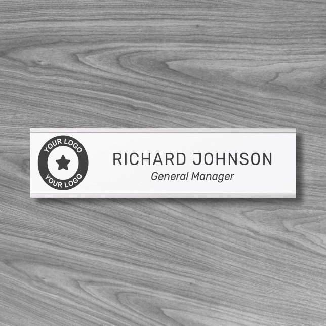 Custom Logo Name Title Employee Office Door Sign (Creator Uploaded)