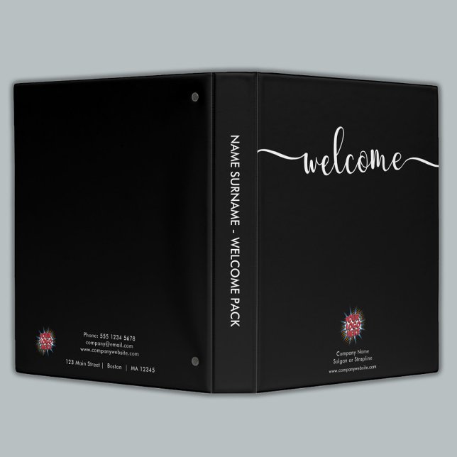 Custom Logo, Name, Training Black 3 Ring Binder (Creator Uploaded)