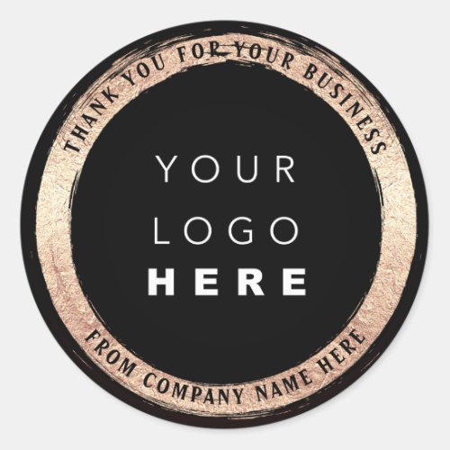  Custom Logo Name Web Seal Black Gold 