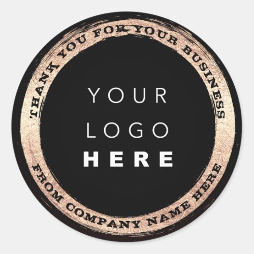  Custom Logo Name Web Seal Black Gold Modern