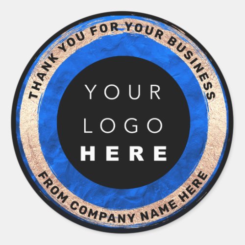  Custom Logo Name Web Seal Gold Frame Blue