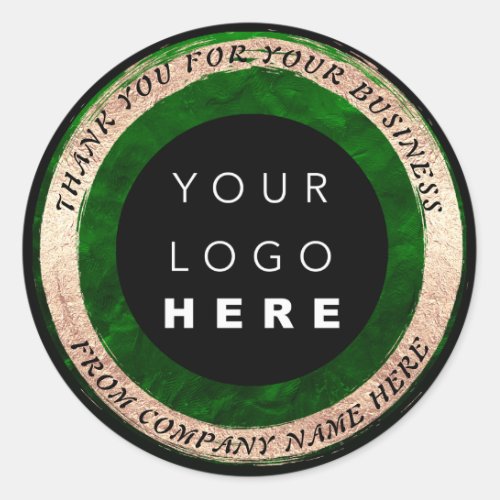  Custom Logo Name Web Seal Gold Green