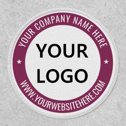 Custom Logo Name Website and Colors Business Patch