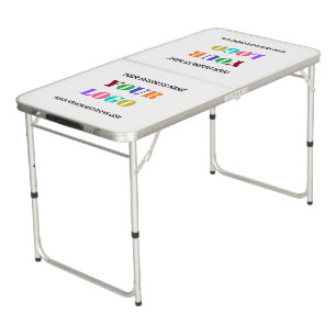 Custom Logo Name Website Beer Pong Table Template