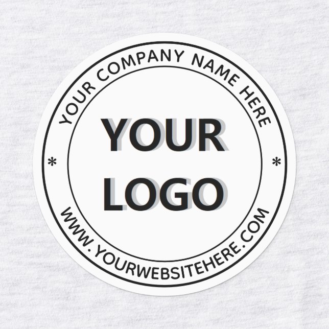 Custom Logo Name Website Business Labels Template (Design 4)