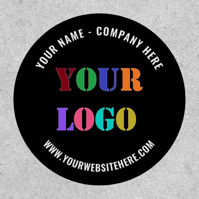 Custom Logo Name Website Business Patch Template (Front)