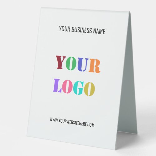 Custom Logo Name Website Business Table Tent Sign