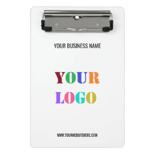 Custom Logo Name Website Clipboard Promotional