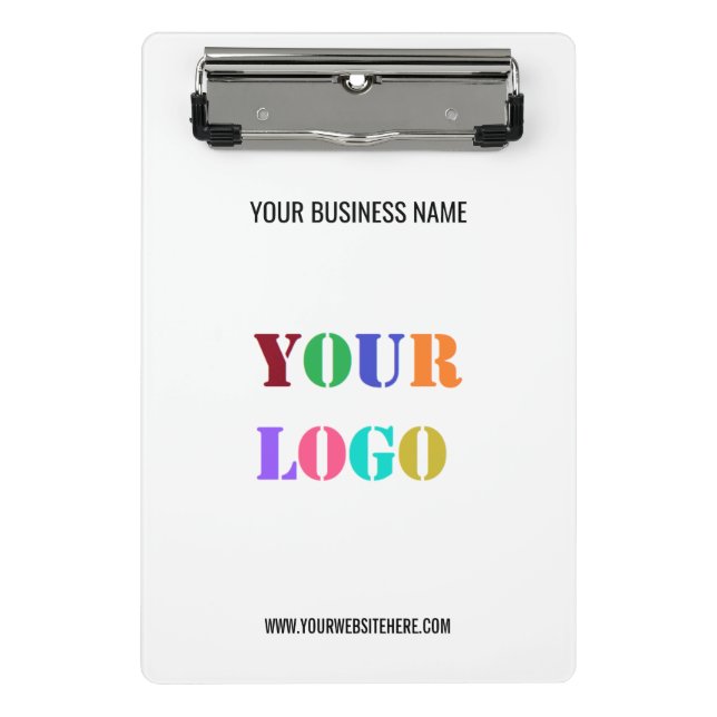 Custom Logo Name Website Clipboard Promotional (Front)
