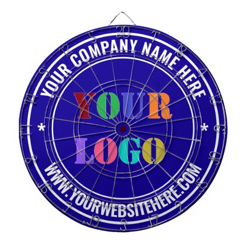 Custom Logo Name Website Dart Board _ Your Colors