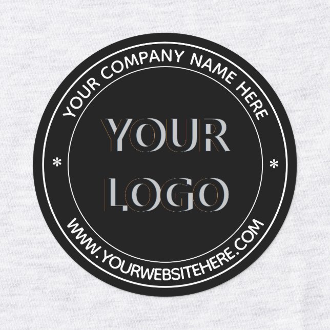 Custom Logo Name Website Labels Your Colors (Design 1)