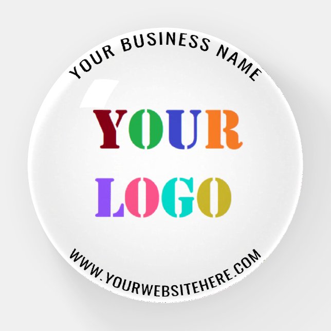 Custom Logo Name Website Paperweight Business Gift (Front)