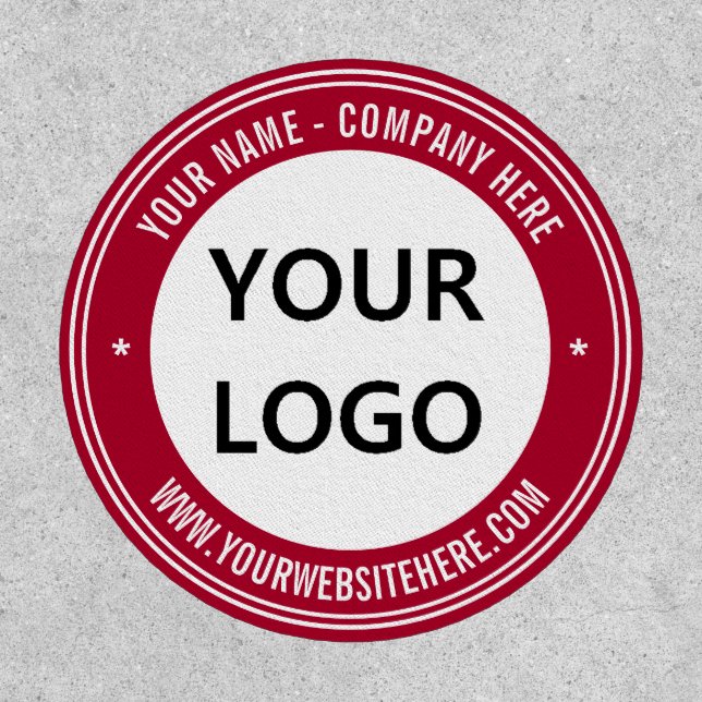 Custom Logo Name Website Patch Choose Color (Front)