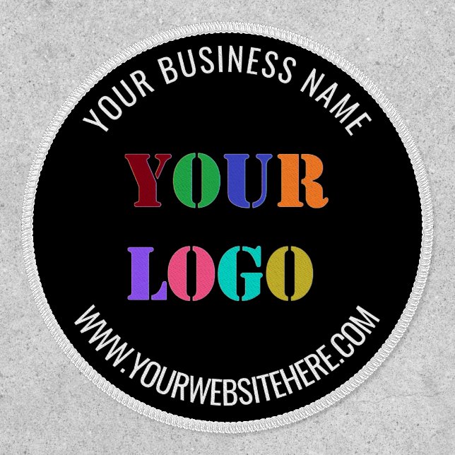 Custom Logo Name Website Patch - Your Colors (Front)