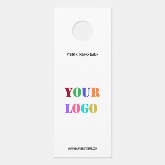 Custom Logo Name Website Personalized Door Hanger (Front)