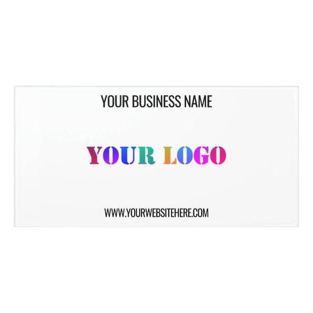 Custom Logo Name Website Personalized Door Sign (Classic Front)