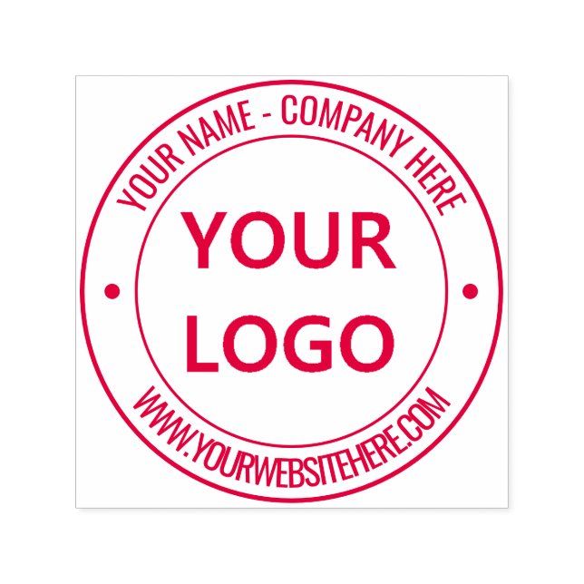 Custom Logo Name Website Personalized Professional Self-inking Stamp (Design)