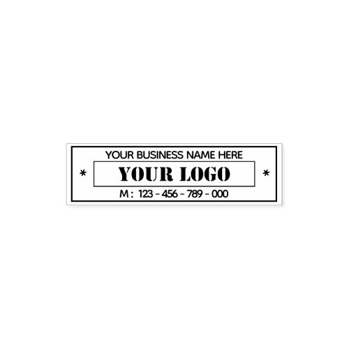 Custom Logo Name Website Personalized Special Self_inking Stamp