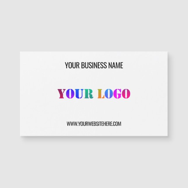 Custom Logo Name Website Promotional Business Card (Front)