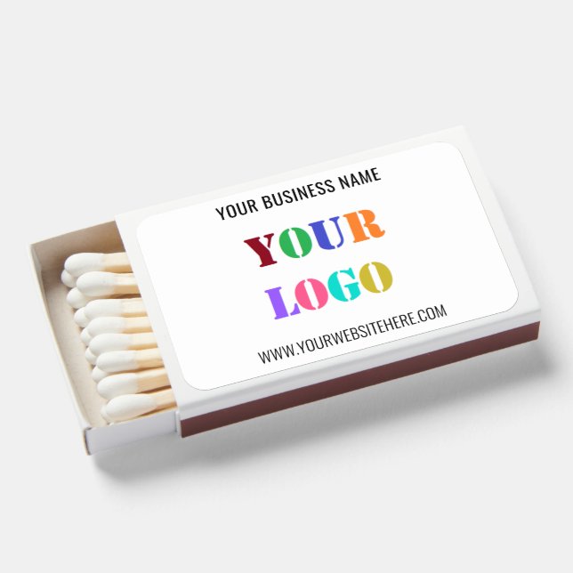 Custom Logo Name Website Promotional Matchboxes (Front Open)