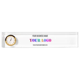 Custom Logo Name Website Promotional Personalized Desk Name Plate