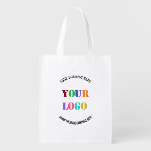 Custom Logo Name Website Promotional Personalized Grocery Bag