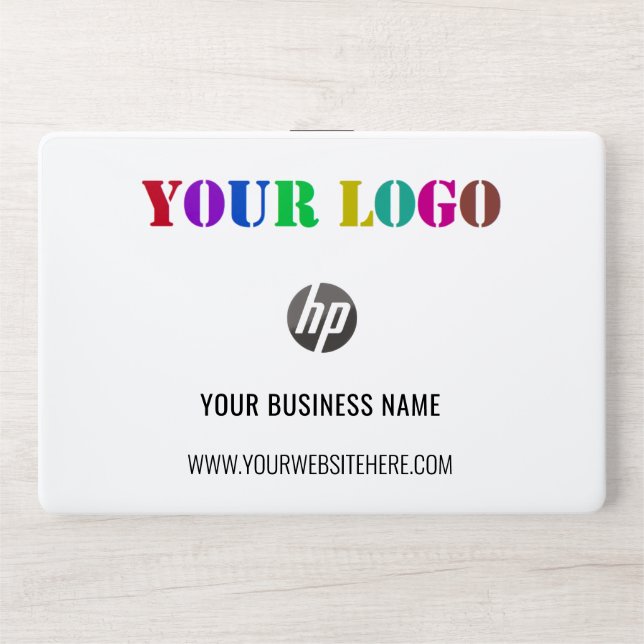 Custom Logo Name Website Promotional Personalized  HP Laptop Skin (Front)