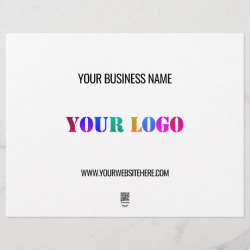 Custom Logo Name Website Promotional Personalized  Letterhead