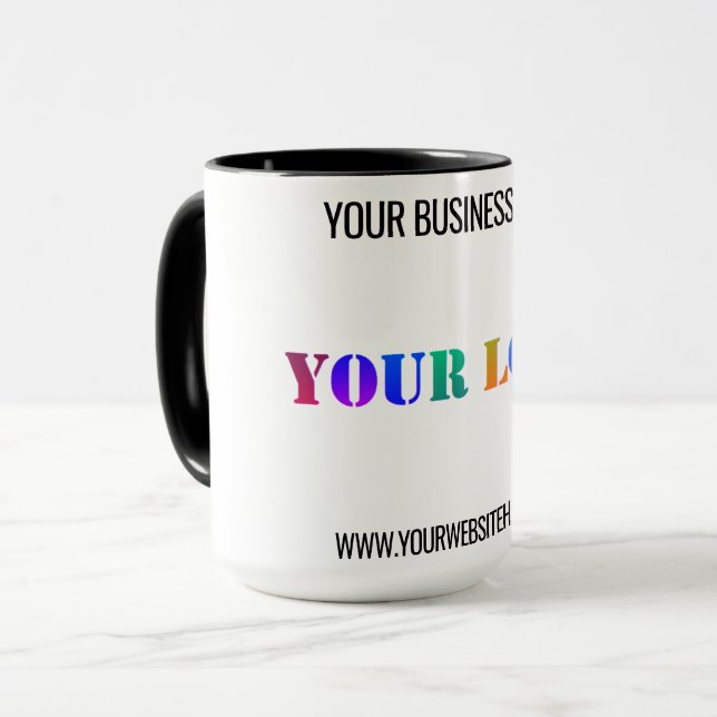 Custom Logo Name Website Promotional Personalized  Mug (Front Left)