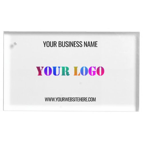 Custom Logo Name Website Promotional Personalized  Place Card Holder