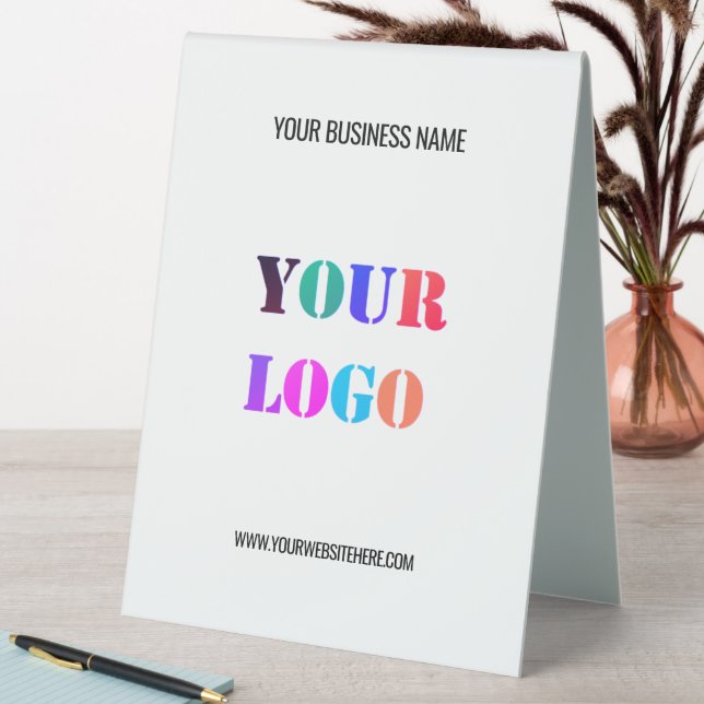 Custom Logo Name Website Promotional Personalized  Table Tent (In SItu (Table))