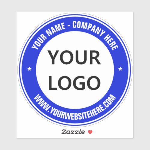 Custom Logo Name Website Sticker _ Your Colors