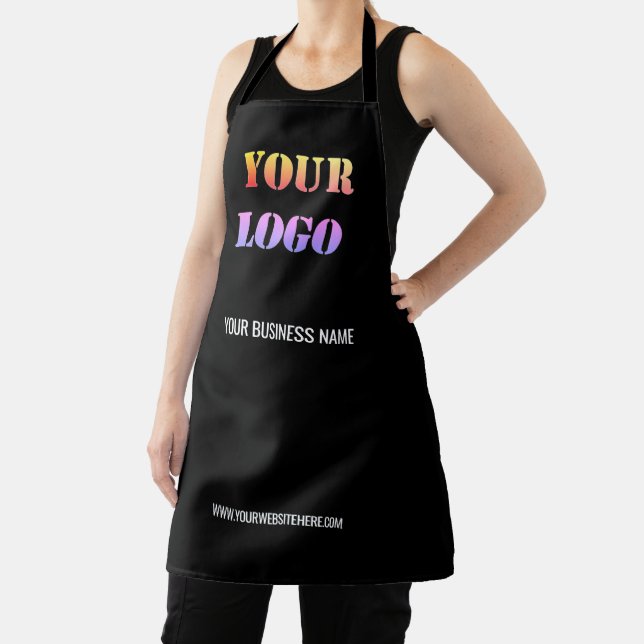 Custom Logo Name Webste Colors Promotional Elegant Apron (Insitu)