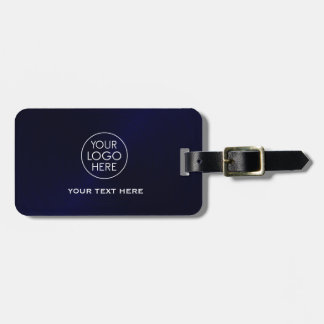 Custom Logo Navy Blue Luggage Tag