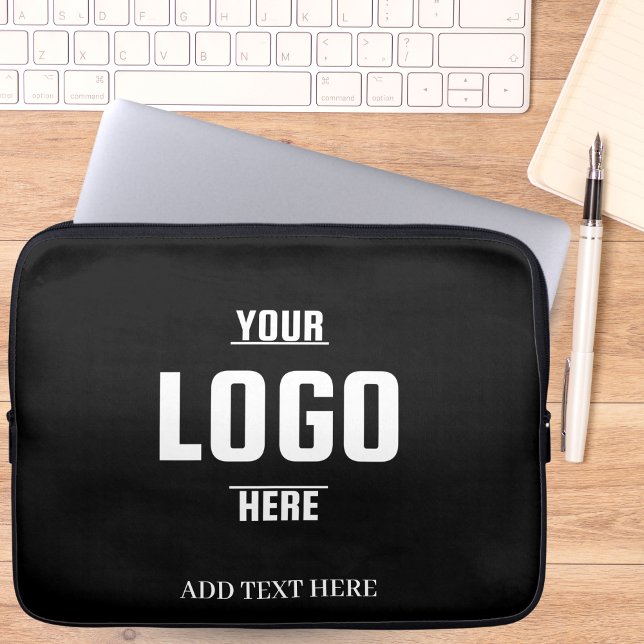 Custom Logo Neoprene Laptop Sleeve – 13 Inch (Custom Logo and Text Promotional Laptop Sleeve 10" 13" 15")