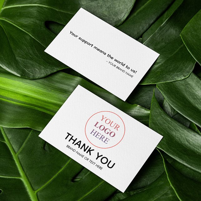 Custom Logo – No Minimum Order Thank You Card (Creator Uploaded)