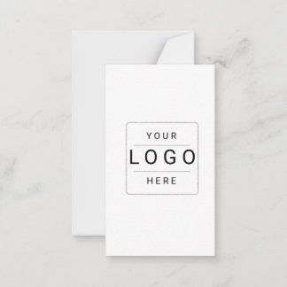 Custom Logo Note Card